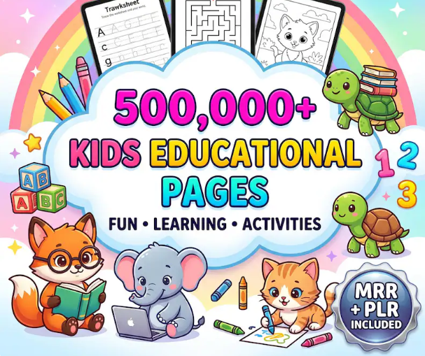 500,000+ Educational Kids Resources Bundle
