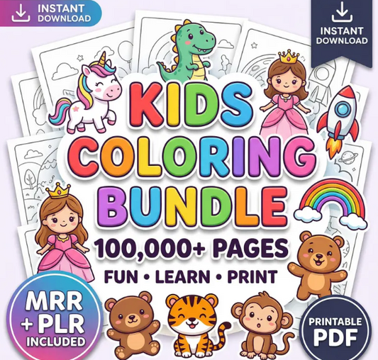 100,000 Colouring Pages Bundle