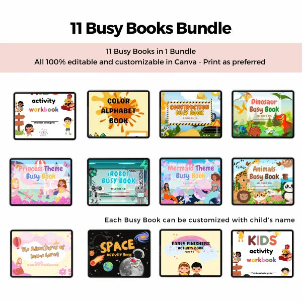 11 Busy Books Bundle
